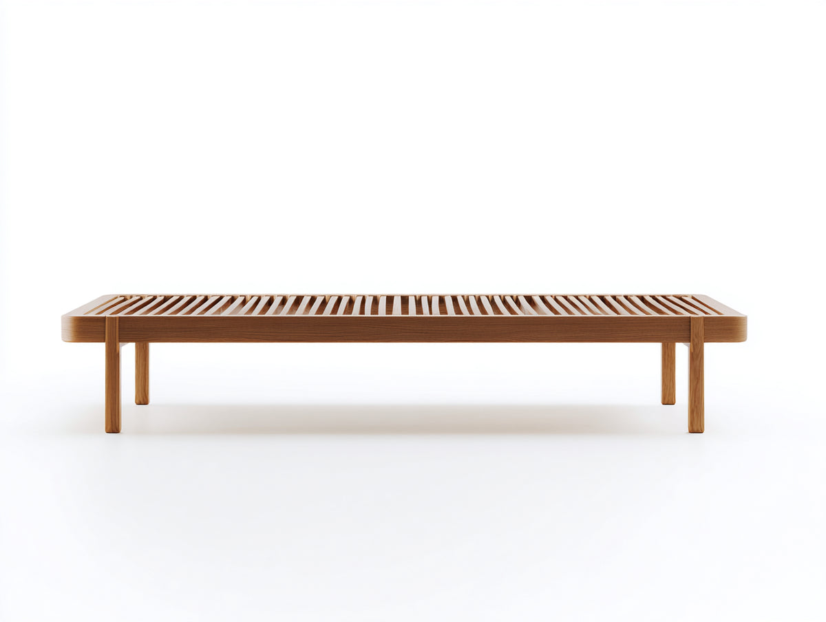 Banc de jardin - Bois - 180x45x42 cm - Bois naturel - Minimaliste