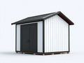 Abri de jardin - Acier galvanisé - 240 x 180 x 230 cm - Blanc-Anthracite - Moderne