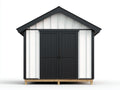 Abri de jardin - Bois - 205 x 150 x 225 cm - Blanc-Anthracite - Moderne